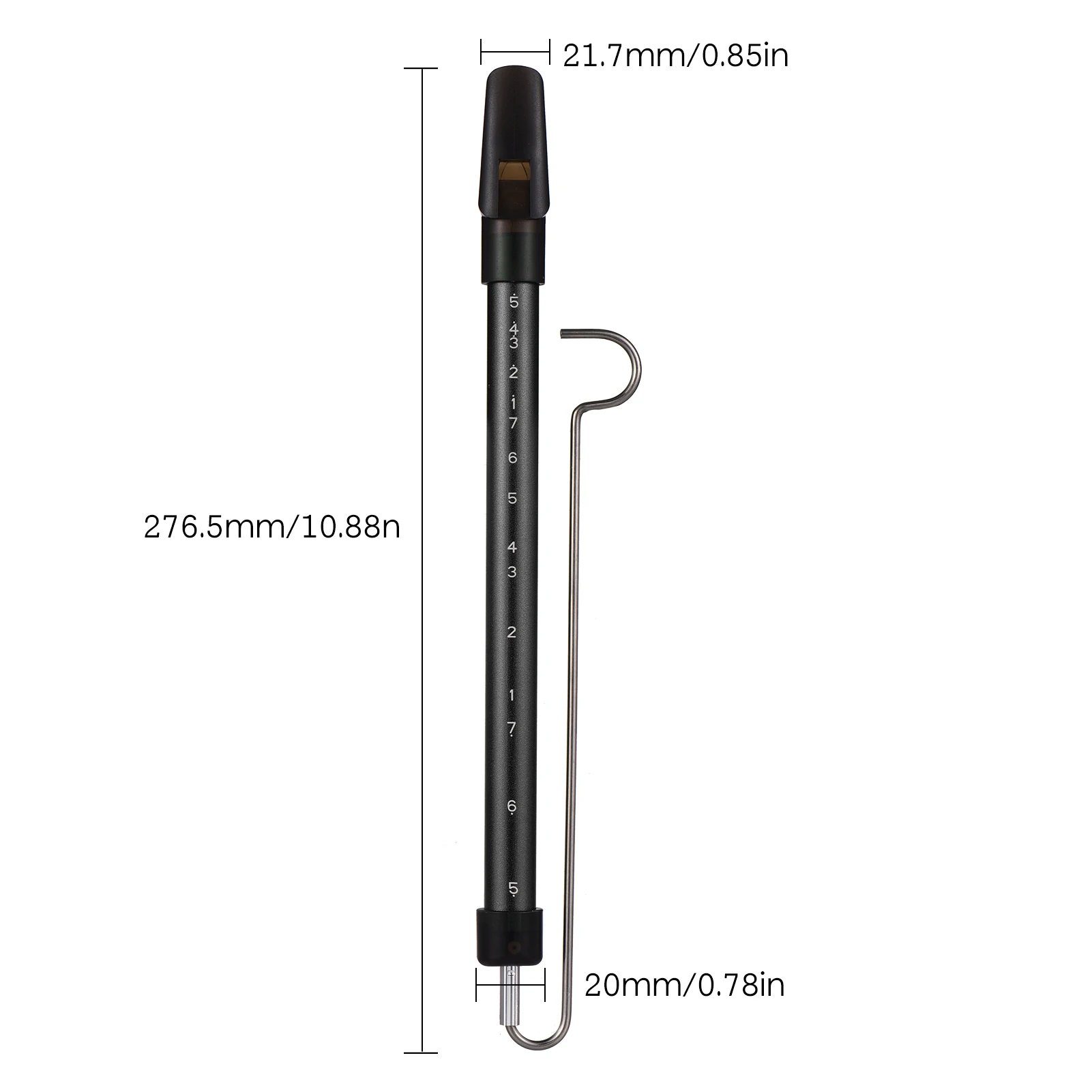 Flute Instrument Wind Music Instrument Metal Slide Whistle Scale Sliding Flute with Steel Sliding Rod Musical Instrument Toy for Children Kazoo Flute for Parent-Child