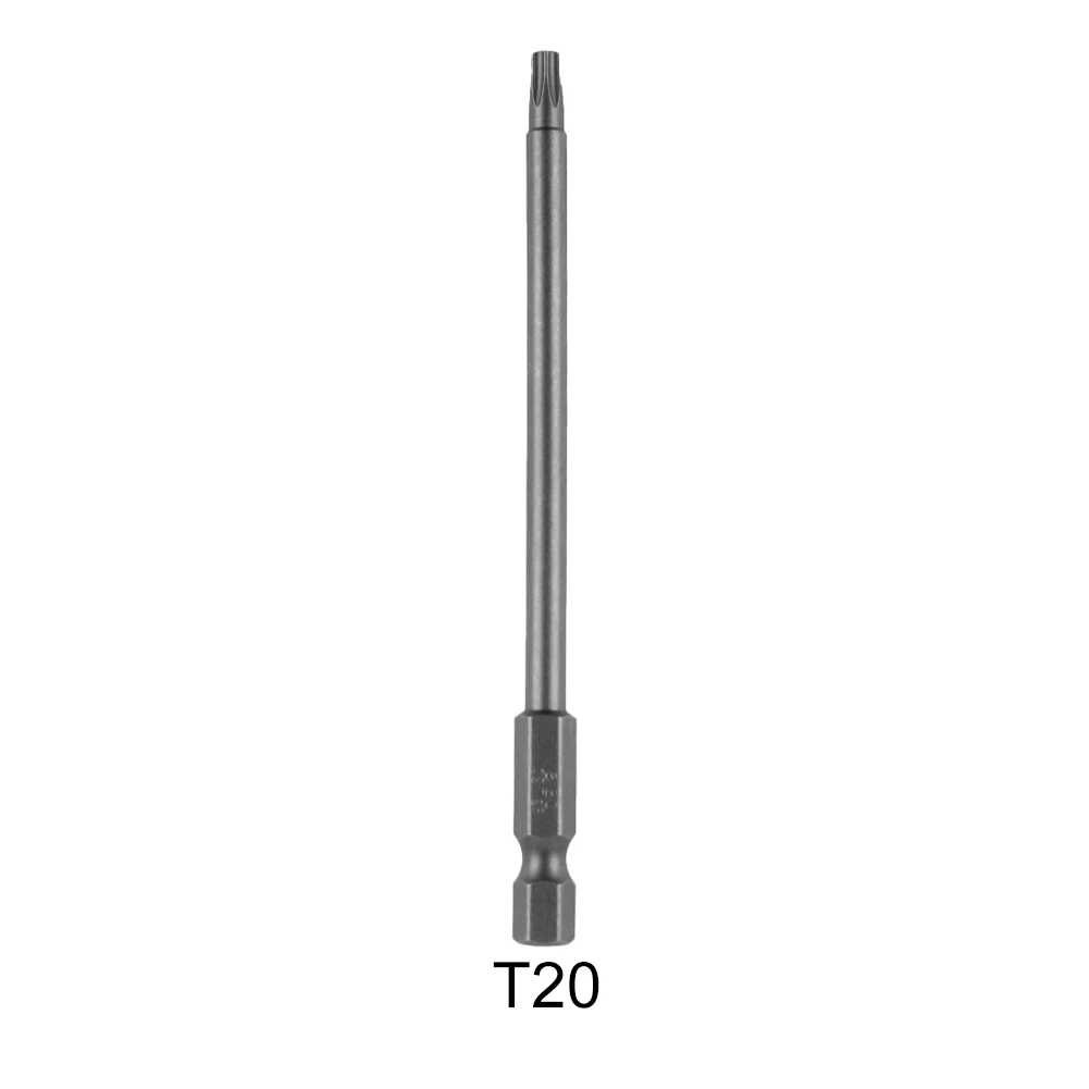 Sechskantschaft, Magnetkopf-Torx-Schraubendreher, Bit aus legiertem Stahl, 100 mm, T7/8/9/10/15/20/25/27/30/40, manipulationssicherer Stern für Sicherheit – Detail 35