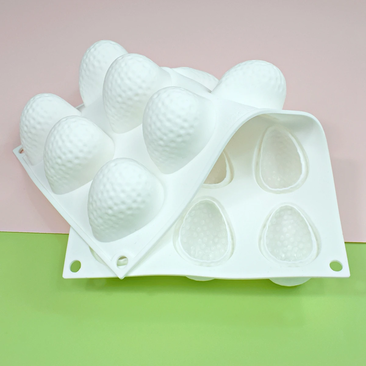 Silicone 3D Large Strawberry Mould - 15 Cavities