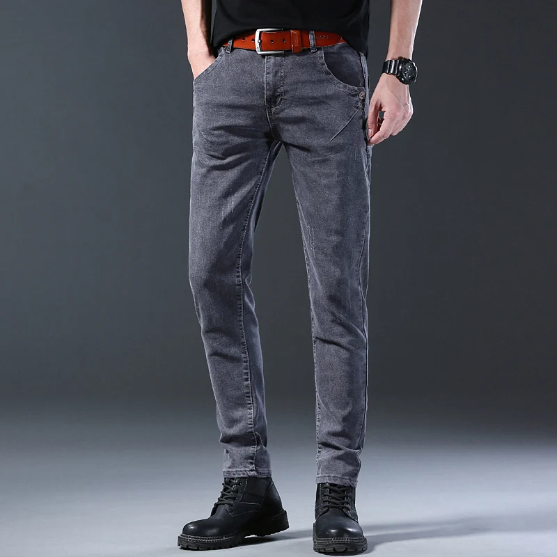 2024 New Men Spring and Autumn Korean Version Comfort Men Stretch Youth Slim Fashion Skinny Jeans Pants Designer Clothes 5
