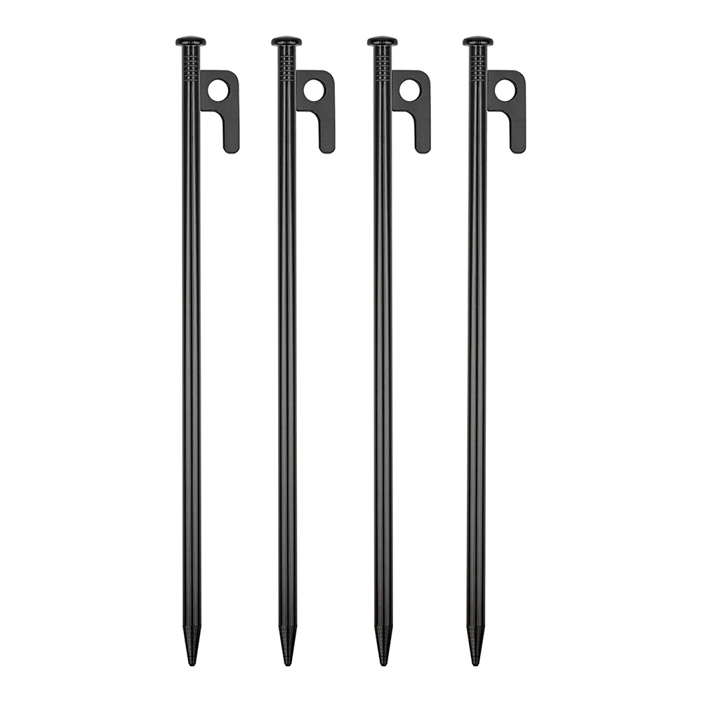 4 Pcs/Lot Tent Stakes Heavy Duty Camping Stakes Steel Tent Pegs