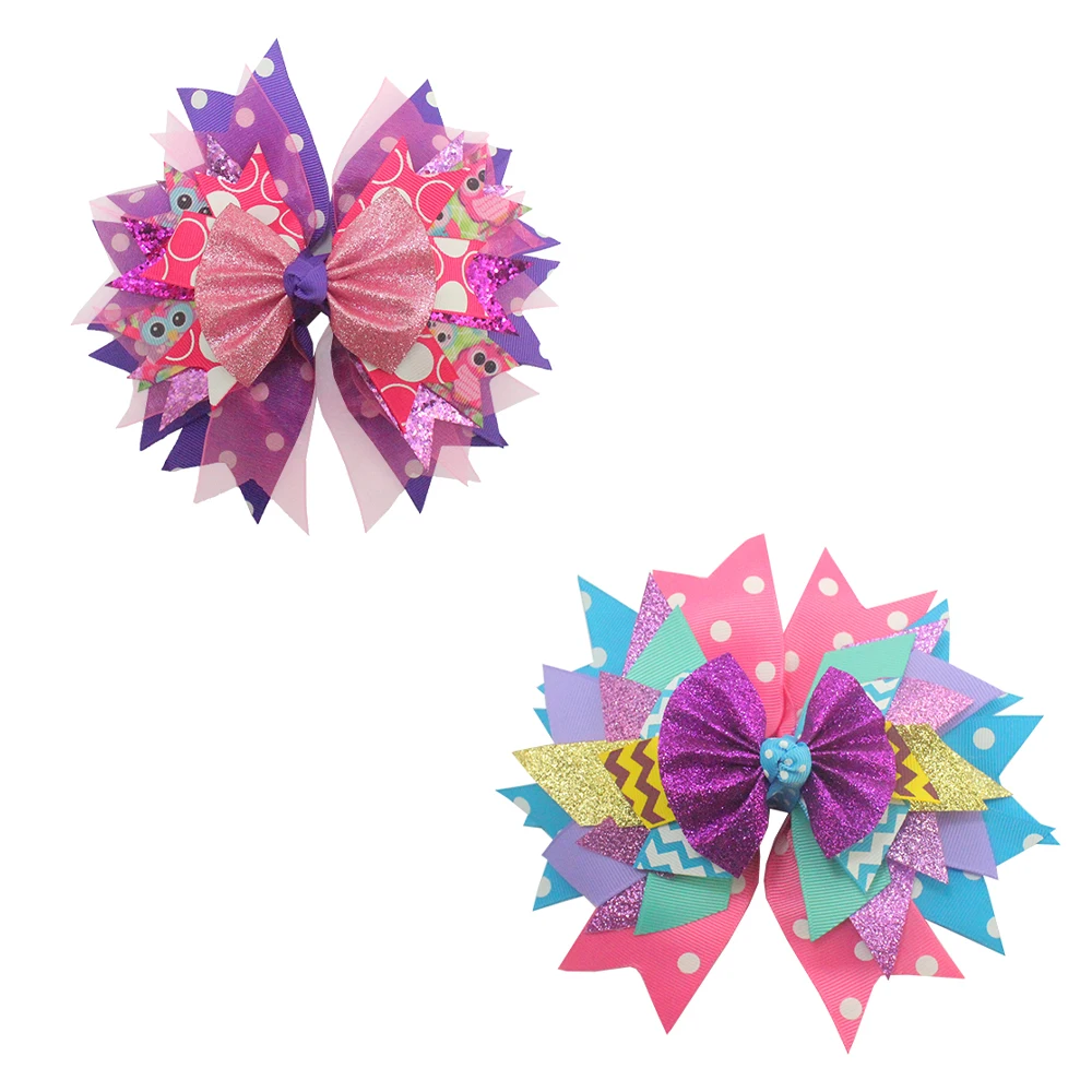 Cute Hair Accessories Girl Bows Hair Clips Sweet Stereoscopic Colorful Bows Clip Hairpin Barrettes Headwear Baby Hair Accessorie 6