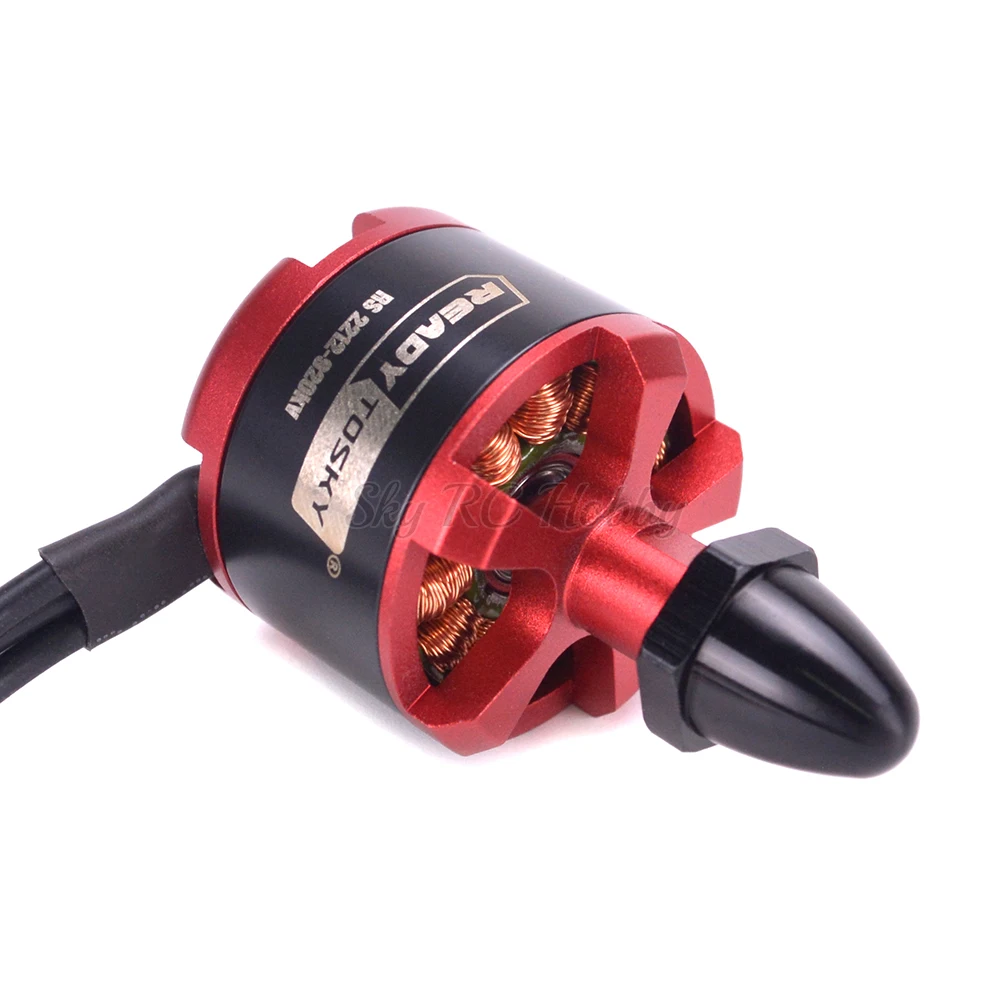 Ensemble moteur et ESC 30A pour drone RC, avec dissipateur thermique et fils de connexion.