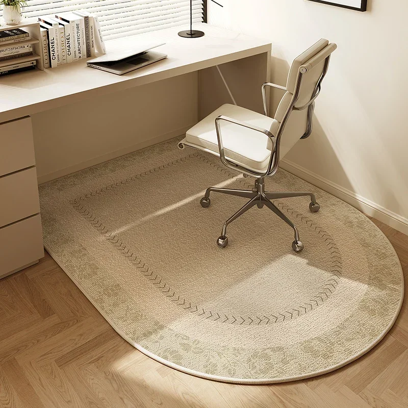 Chair Floor Mat Study Bedroom Home Carpet Non-slip Area Rug Round Home Decoration Living Room Lounge Office Swivel Chairs Rugs