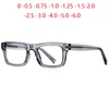 Transparent Gray Frame Square Myopia Prescription Glasses With Lenses Anti Blue Rays Student Myopes Lunettes  0 -0.5 -0.75 To -6 1
