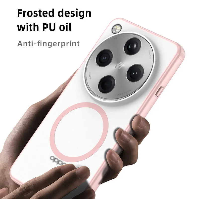 Enhanced Magnetic Shockproof Phone Case with Airbag Design - Matte Translucent Finish