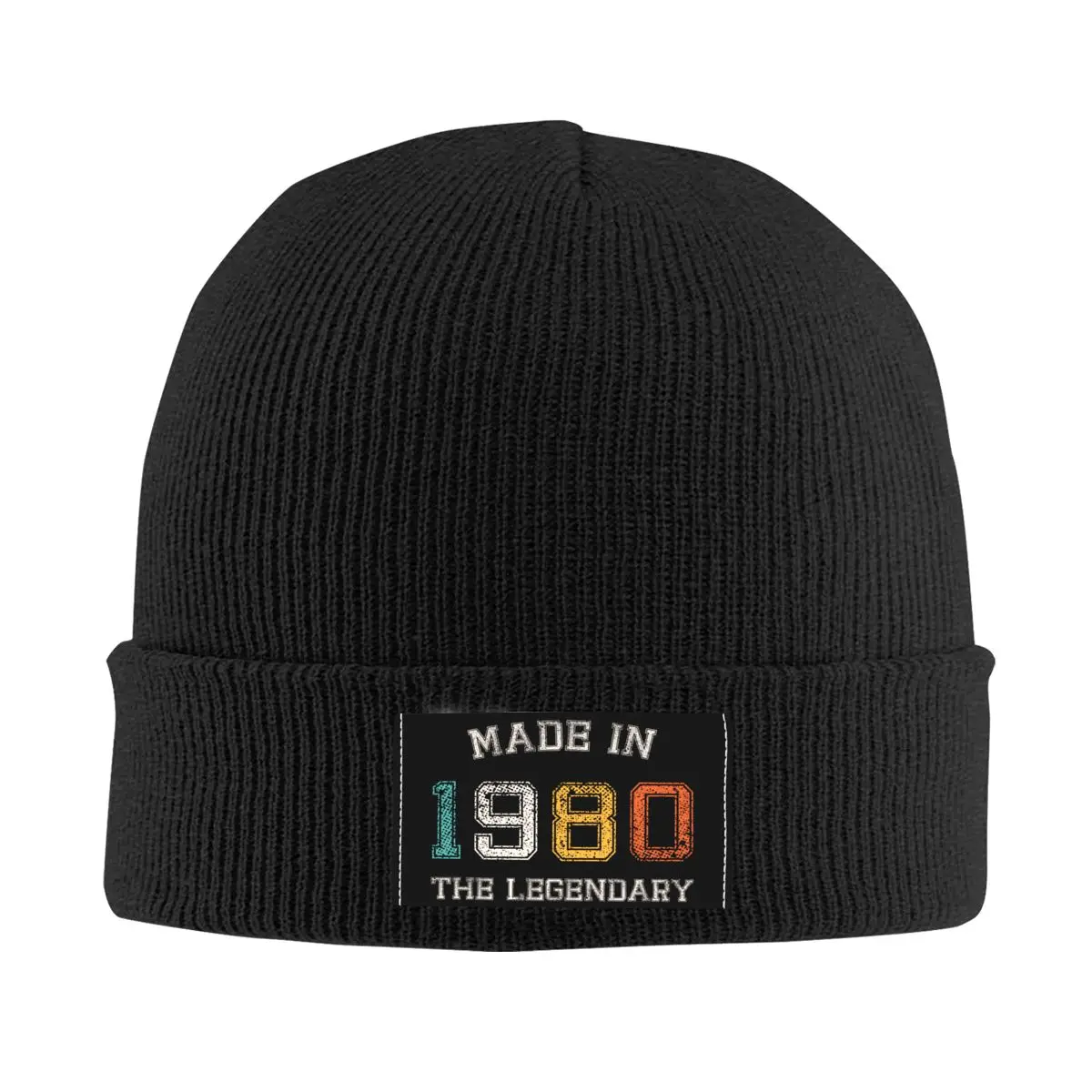 

Made In 1980 Skullies Beanies Caps Winter Warm Men Women Knitted Hat Unisex Adult The Legendary 42th Birthday Gift Bonnet Hats