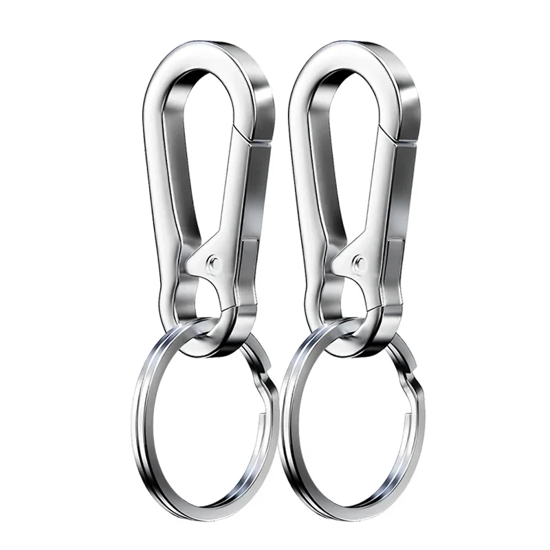 Set of 1/5 Vintage-Style Metal Gourd Buckle Keychain with Strong Carabiner Hook