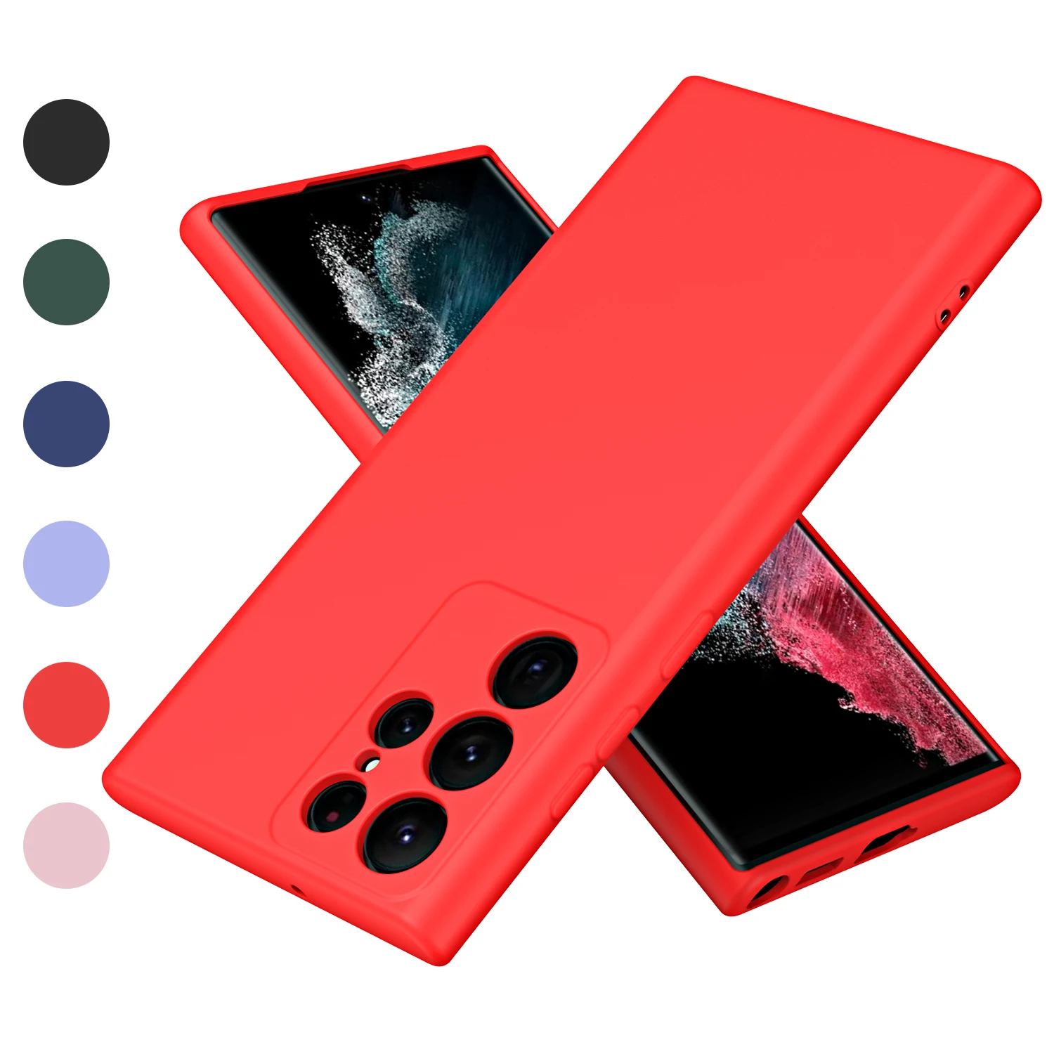 Enhanced Liquid Silicone Phone Case - Premium Protection and Style