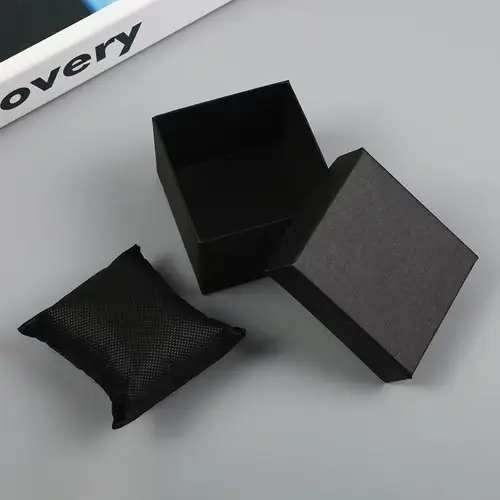 4PCS Business Men's Gift Box Watch Set Fashion Trend Quartz Watch Bracelet Necklace Ring Set Perfect Gift Set for Friends or Dad - Image 6