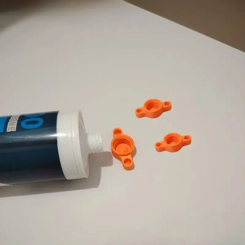Orange Glass Adhesive Is Suitable for Durable Plastic Sealing Caps of Standard Plastic Bottles Portable Decorative Tools