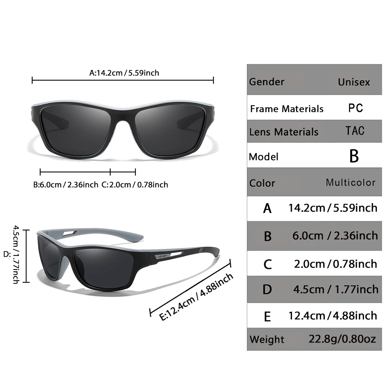 3 Pairs Polarized Cycling Sunglasses UV400
