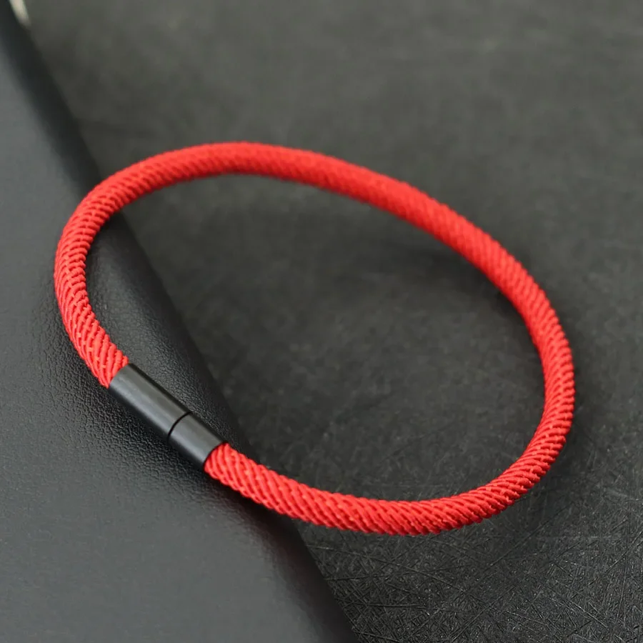 الحد الأدنى الموضوع سوار للرجال النساء الأسود مشبك...