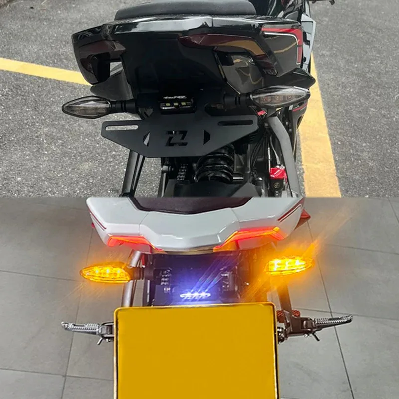 KOVE 450RR 450 RR 오토바이용 접이식 리어 숏 테일 스톡 테일스톡 번호판 홀더 브래킷 (방향지시등 포함) 신제품