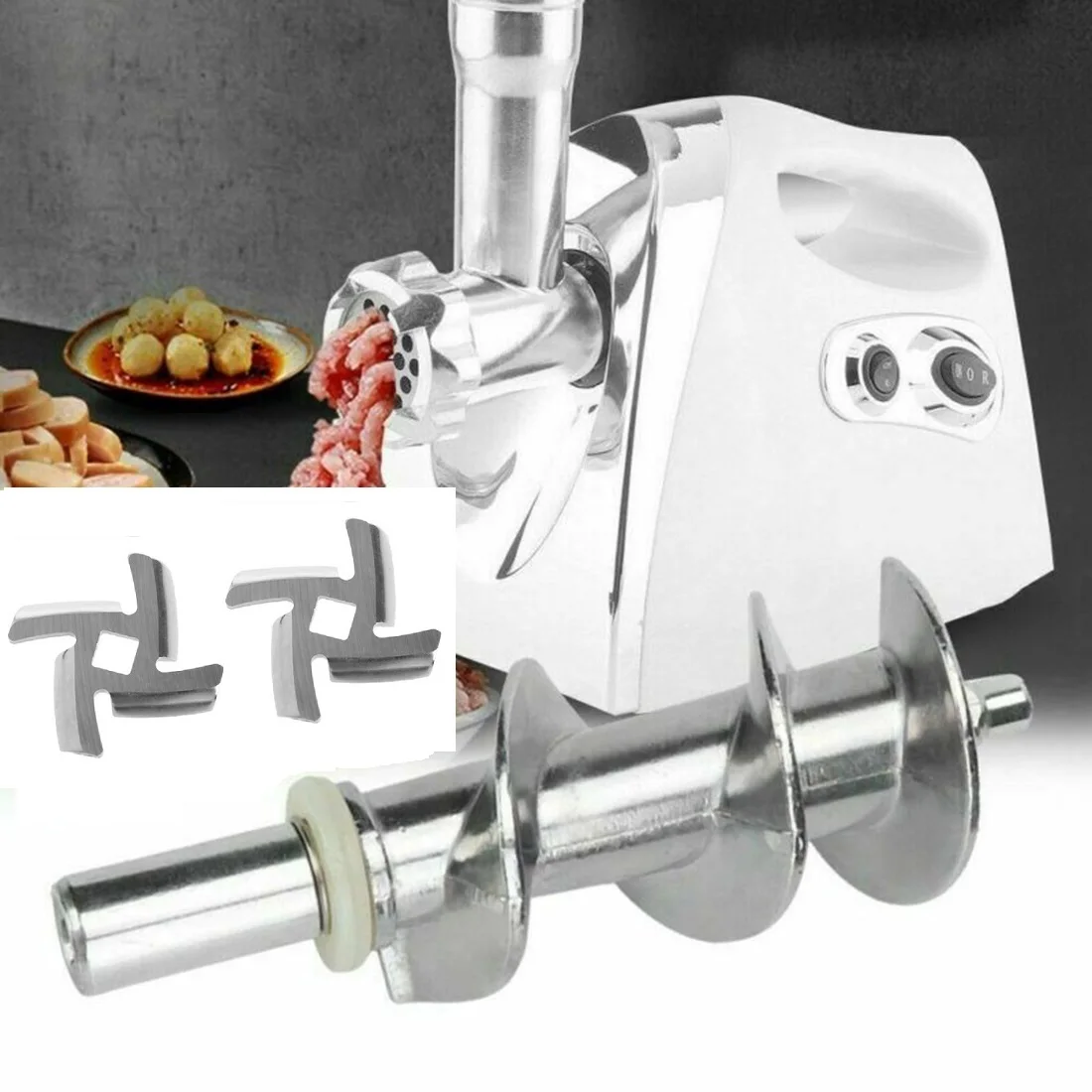 Description Picture 2 of itemPerfect Fit 3PCS Replacement Screw Mincer Auger Parts for Moulinex Models Upgrade Your Meat Grinder Experience