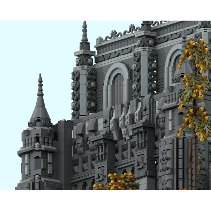 Soulslike 게임 장면 히어로 그레이브 브릭 건축 디오라마 블록, 중세 보스 배틀 링 빌딩 제품, MOC 몬스터