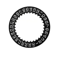 Enhanced Automatic Day - Date Dial Wheel - White/Black (3 Black)