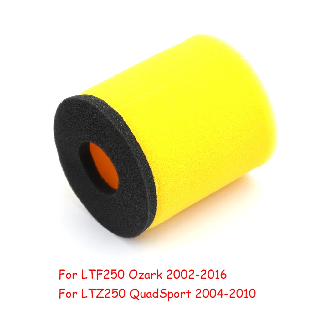 Filtro de aire de alto flujo para motocicleta, esponja de espuma de filtro de admisión de aire para Suzuki LTF250 Ozark 2002-2016 LTZ250 QuadSport 04-10