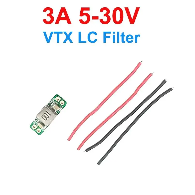 Lot de 10 filtres LC anti-interférence pour VTX FPV drone, empilés avec connecteurs visibles