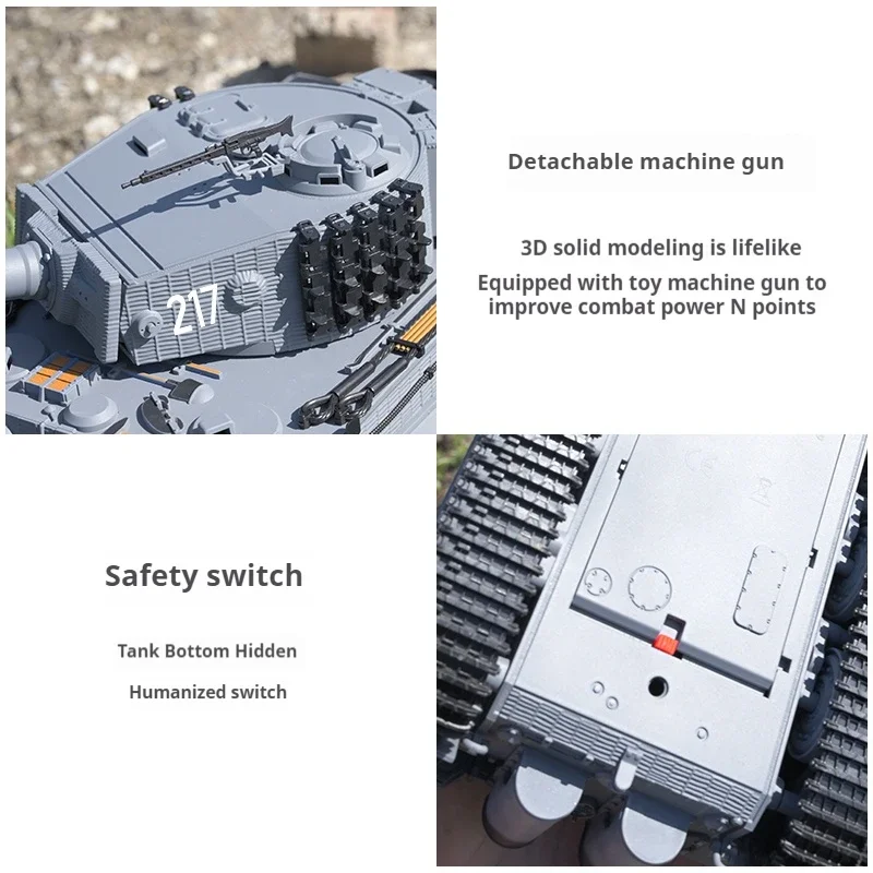 Robot Tank RC 2.4GHz Tout Terrain Voiture Télécommandée Jouet Enfant