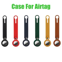 Leather Case for Apple Airtags: Anti-Loss Protective Cover for Pet Tracker, Keychain, Luggage, Kids Bags