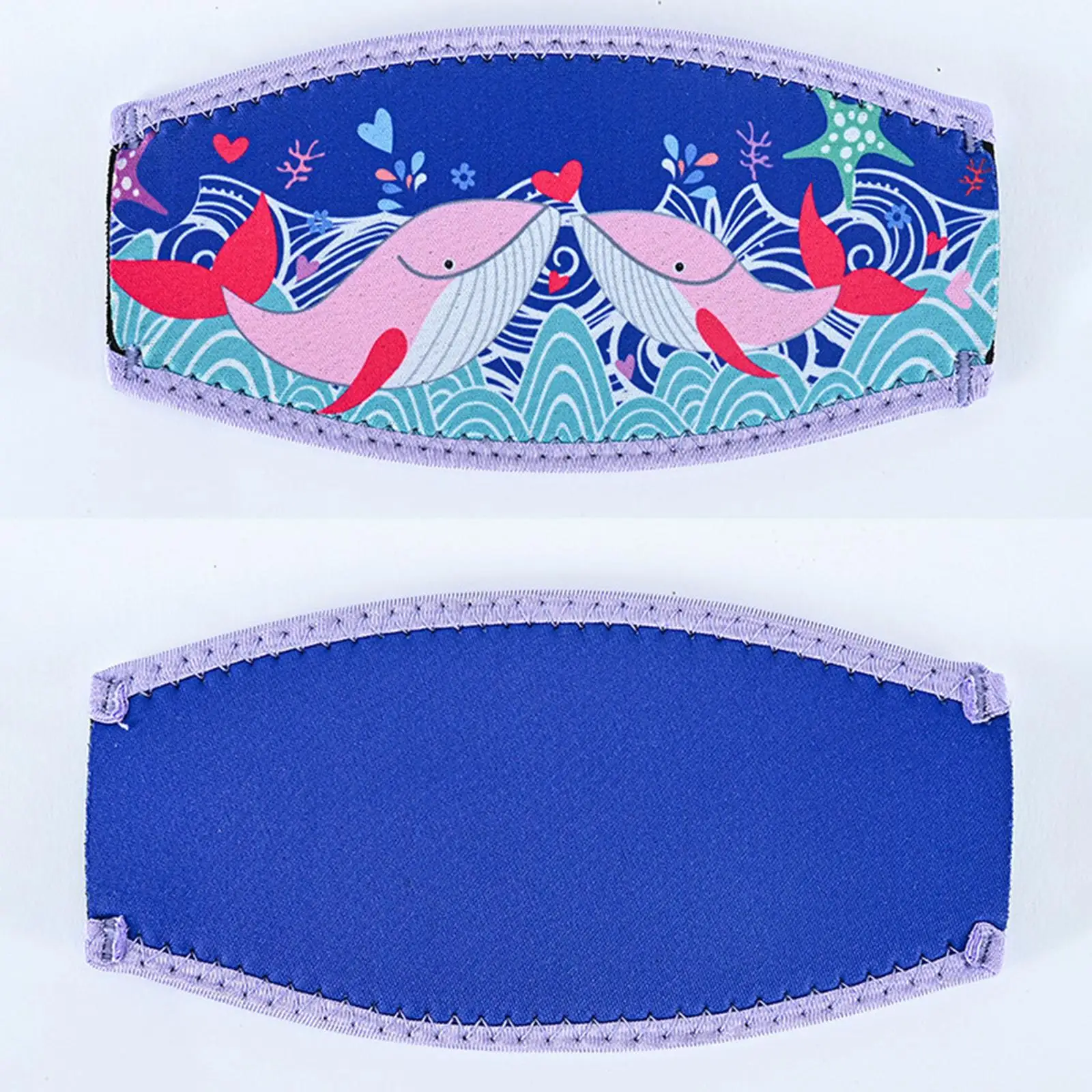 네오프렌 다이빙 마스크 슬랩 스트랩, 수중 부드러운 긴 머리 보호대 래퍼