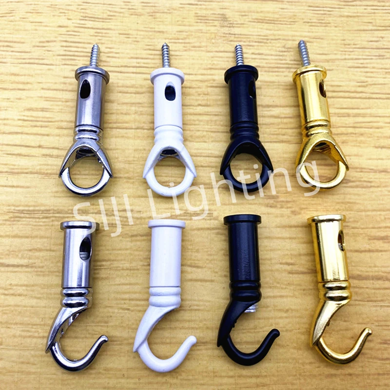 Description Picture 2 of itemCeiling Plate Hook Hardware Zinc Alloy Hook Restaurant Bar Ceiling Rose M10 Ring For led Ceiling Light Closed Hook Opening Rings