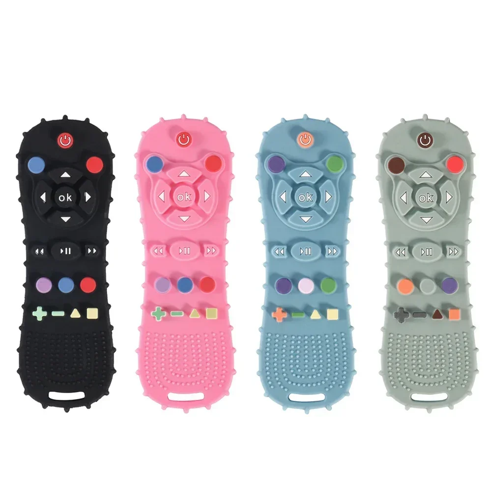 Baby Remote Control Teether Silicone Anti-Eating Gloves Pacifier Bracelet 1PCS