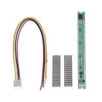 Music Sound 32 Level Indicator VU Meter 24 Green + 8 Red Color Level Indicator 32 Liquid LED Bars 4Pin Cable Parctical 2