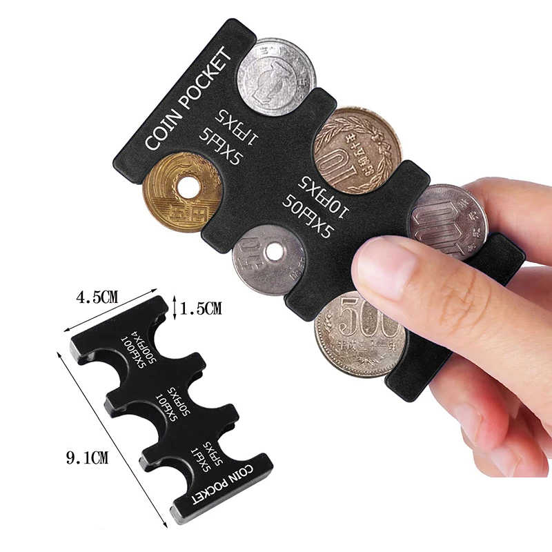 Coin Purse Coin Wallet Change Bag Coin Collection Purse Wallet Organizer Holder For Car Coin Changer Holder Mini Japan/Euro Dispenser Plastic Storage Box