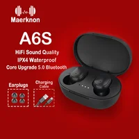 A6S TWS Wireless Headphones Bluetooth Earphone 5.0 Stereo Headset Earbuds with Microphone For iPhone Xiaomi 1