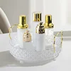 1PC Rotating Makeup Organizer, Bedroom Dresser or Vanity Countertop Storage, clear cosmetic storage rack, for skin care products 3