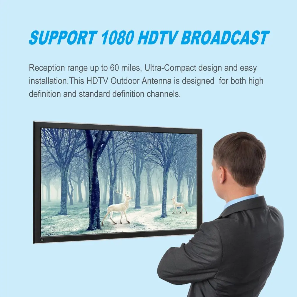 Signal Outdoor TV Antenna LAN-HD8E HD Digital TV Program Receiver For DVBT2 HDTV ISDBT ATSC High Gain Strong TV Antenna - 3