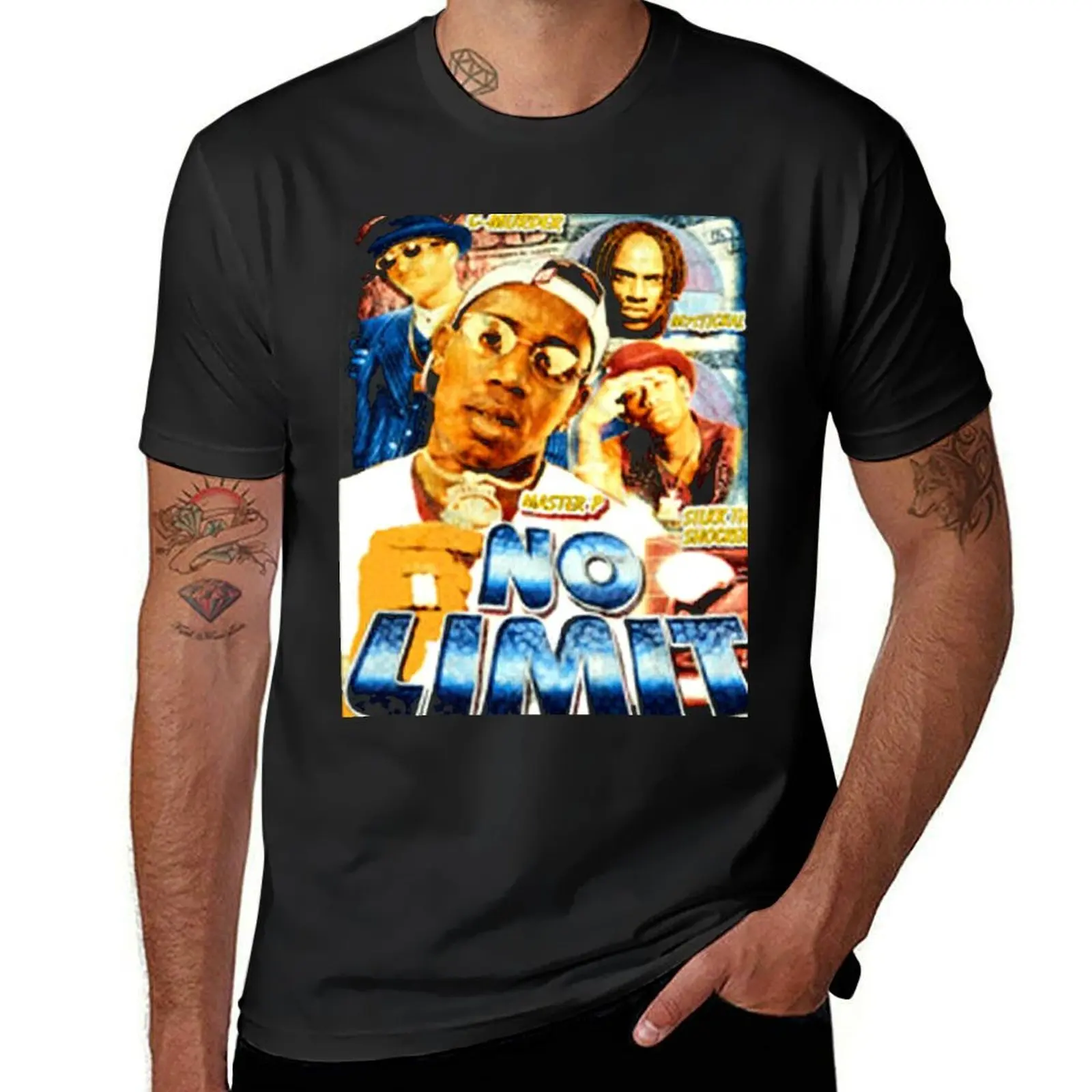 

NO LIMIT RECORDS MASTER P RAP T-Shirt summer clothes customs design your own black t-shirts for men