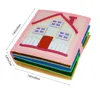 Montessori Quiet Books for Toddlers, Soft Activity Busy Book,Felt Cloth Book,Sensory Travel Toy with Learning Activities 6