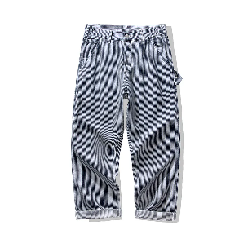 OKONKWO Original Denim Railway Workers Pants AMEKAJI Multi Pocket