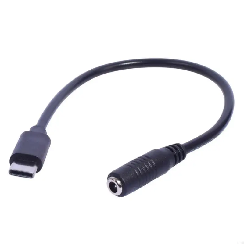 462B USB Type C Male to 3.5x1.35mm Female Charging Adapter Cord for Mobiles Tablets