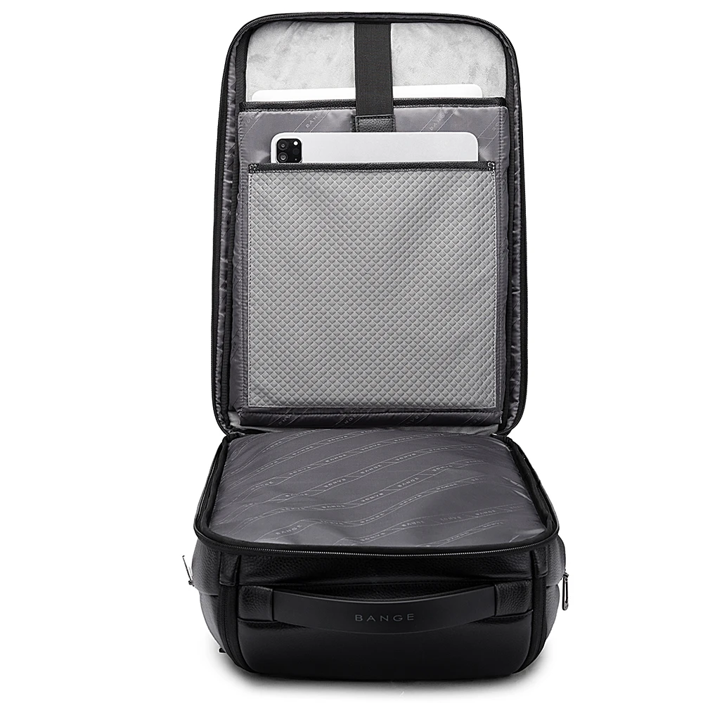 Genuine Leather Backpack Men Business 15.6inch Laptop Backpack Large Capacity  Bag Male Backpack Fashion рюкзак 2024 mochila 5