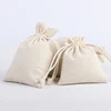 5Pcs/Lot DINYAO Light Natural Color Cotton Linen Storage Drawstring Bags Thicken Fabric Christmas Gift Package Small Pouches 1