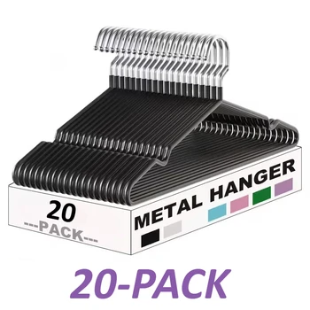 Anti-Slip Metal Clothes Hangers (20 Pack) 1