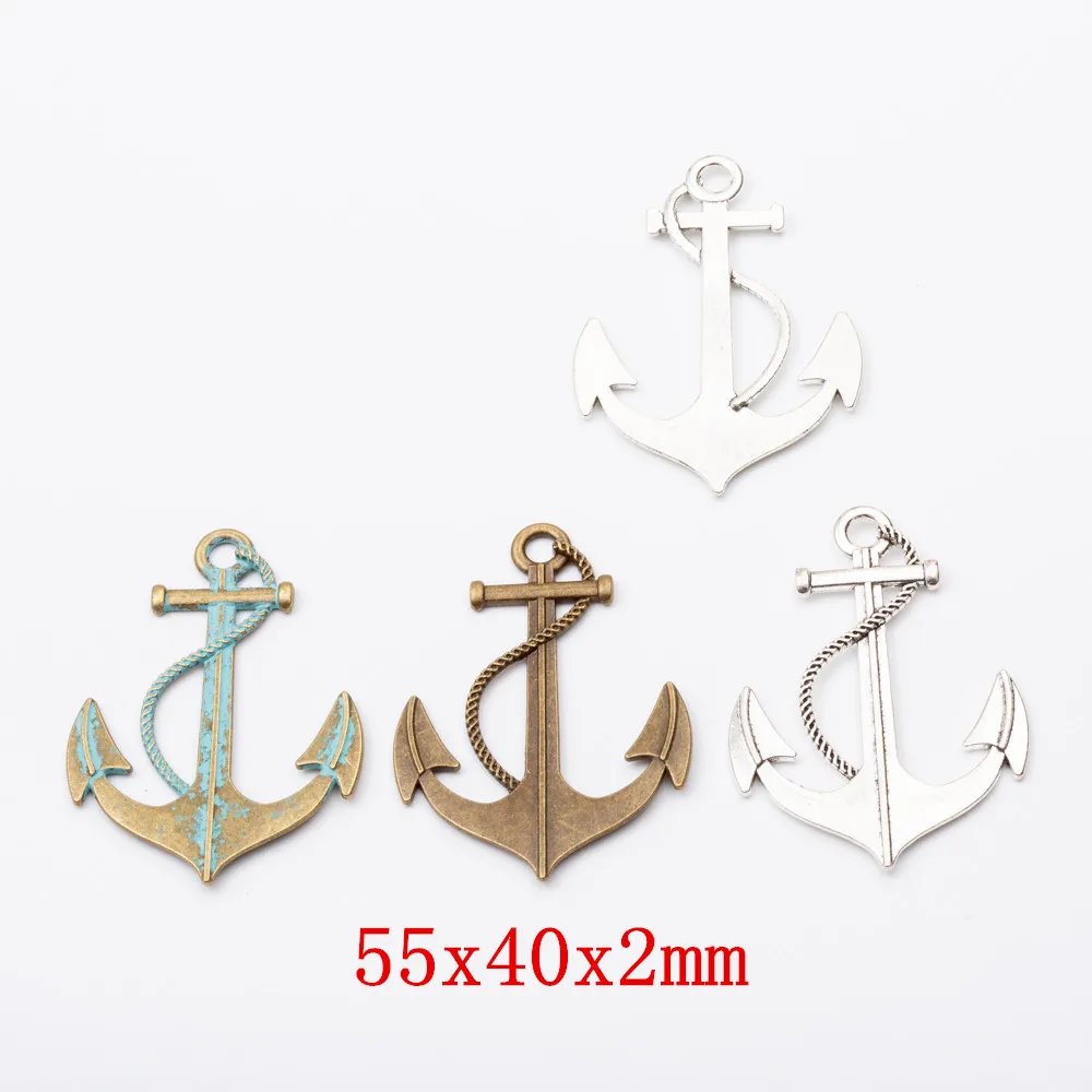 

20pcs boat anchor Craft Supplies Charms Pendants for DIY Crafting Jewelry Findings Making Accessory 3016