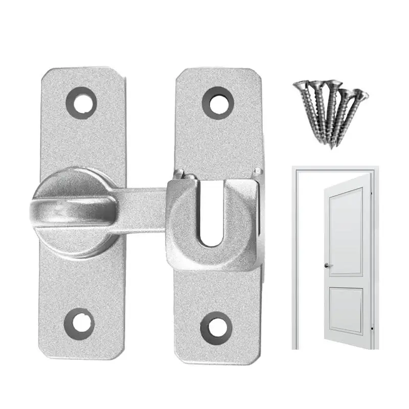 90/180 Degree Door Lock 90/180 Degree Door Lock Latch For Sliding Protect Privacy Household Latch For