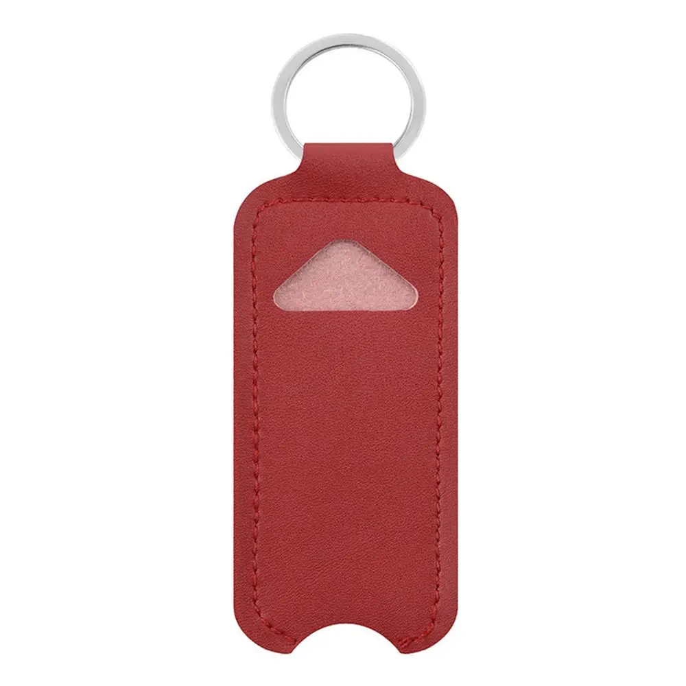 Aswewamt 4 porta rossetto portachiavi in pelle PU Chapstick