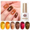 BORN PRETTY 6pcs Crystal Amber Gel Nail Polish Set Jelly Pink Nude Winter Semi Permanent Soak Off UV LED Varnish Manicure Kits 4