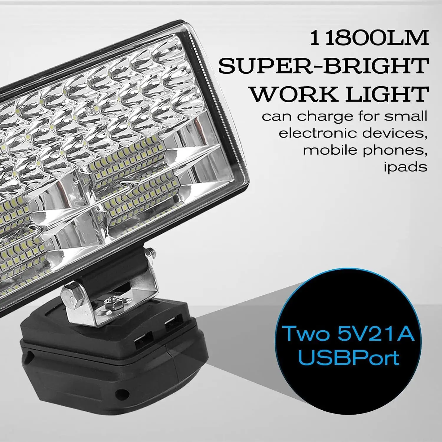 LED Work Lights Flashlight Electric Torch Spotlight Car Lamp for Makita 18V Li-ion Battery Adapter BL1815 BL1830 USB Power Bank led flashlight led work light work light