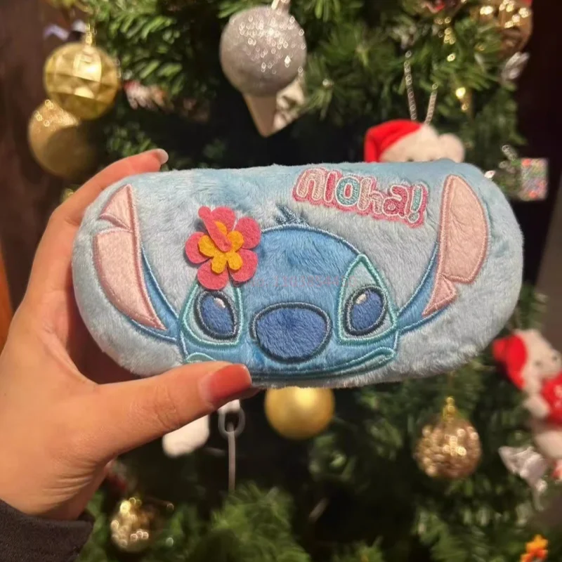 High Quality Stitch Plush Glasses Case Anti Drop Kawaii Cartoon Anime Lilo & Stitch Sunglasses Myopia Glasses Storage Box Gift