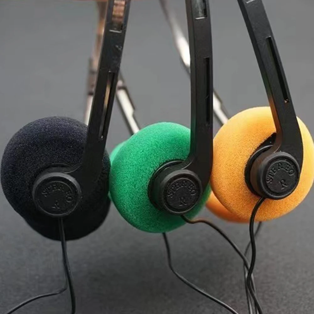 범용 유선 헤드셋 3.5mm 플러그 게임용 컴퓨터 헤드폰 스포츠 휴대폰 MP3 노트북 헤드 장착형 스테레오 이어폰