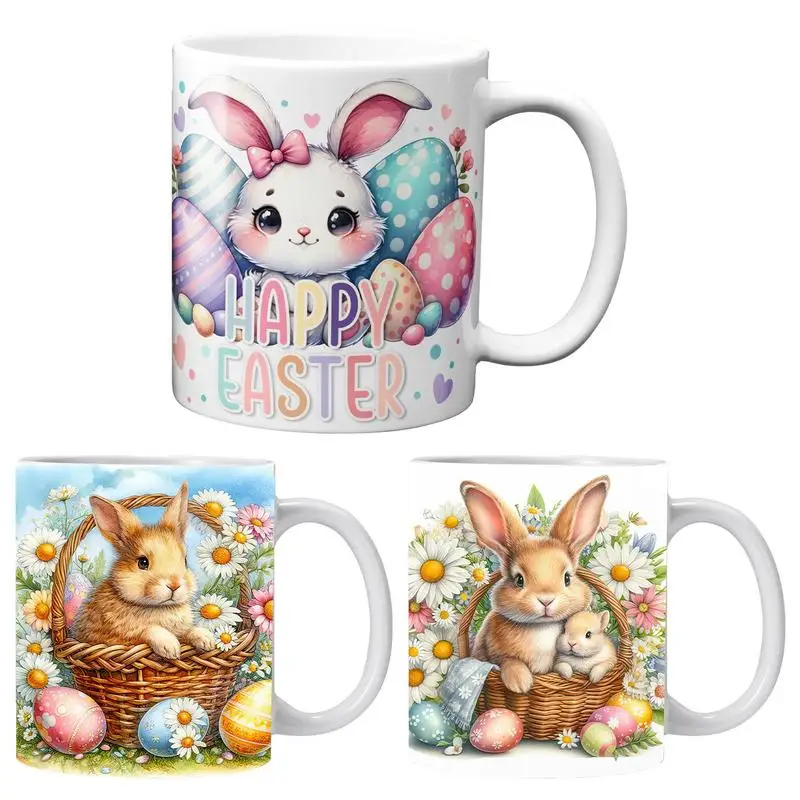 

Кофейная кружка в виде пасхального кролика, красивая кофейная кружка в виде кролика, дизайнерские весенние кофейные кружки в виде кролика, красивая кружка для влюбленных, безопасная для микроволновки