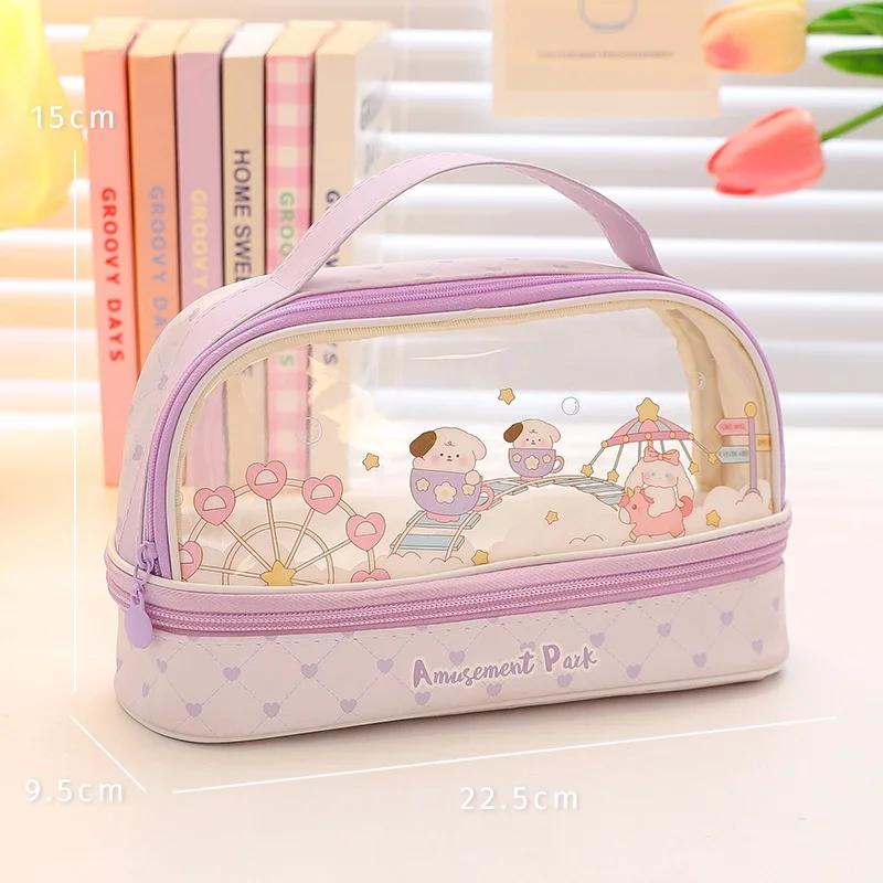 Wholesale Large Capacity Korean Pencil Pouch For Girls Kawaii Stationery  Trousse Grid Penbook Bag For School Supplies Estuche Escolar HKD230831 From  Flying_king18, $5.66