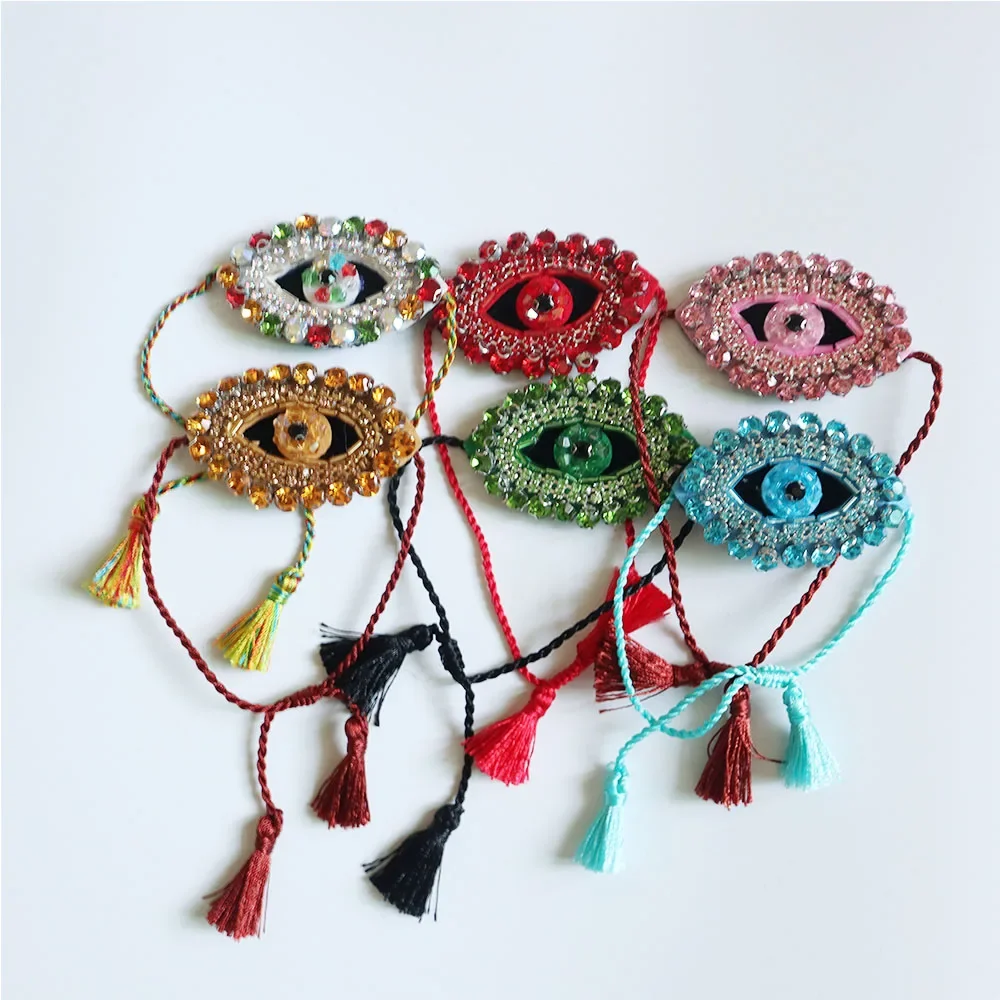 

*Boho Jewelry Handmade Heart Bracelets for Women Summer Crystal Turkish Evil Eye Beads Bracelet Beads Pulseras Accessories